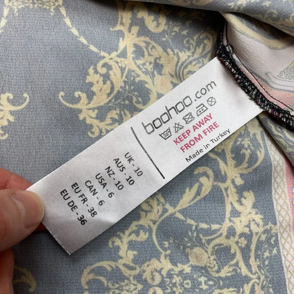 Boohoo blouson dress